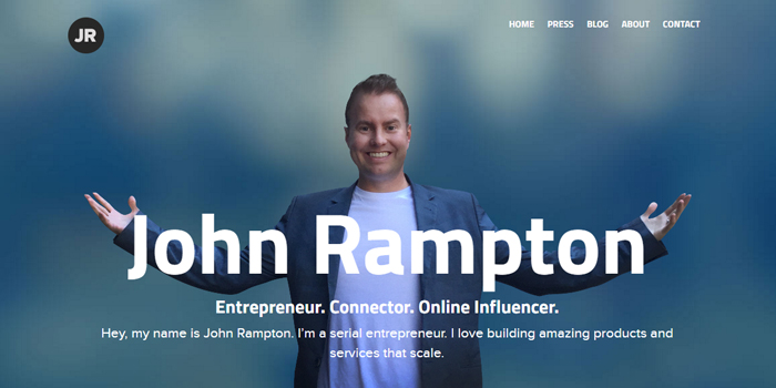 internet marketing tips, picture of john rampton website, john rampton internet marketing genius 