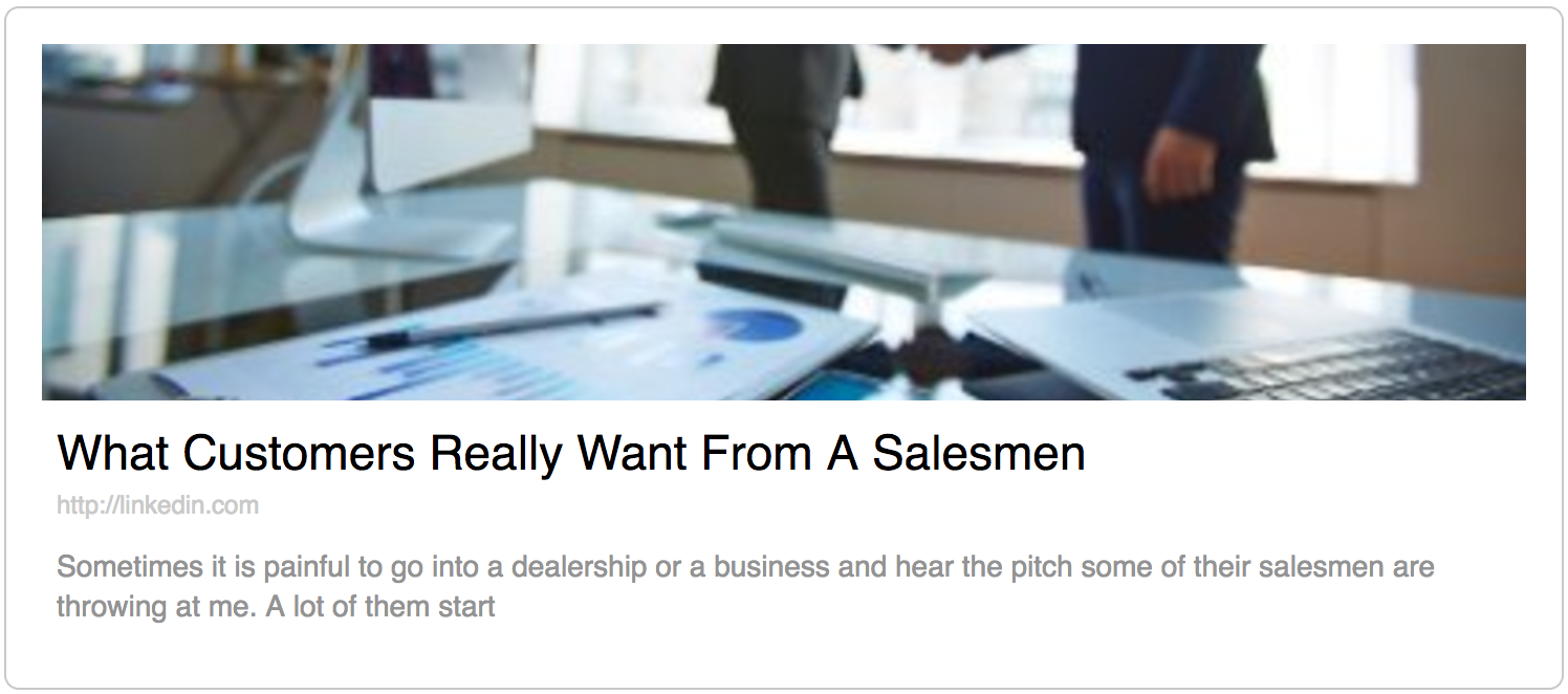 what customers really want from a salesmen, sales talk, what customer want