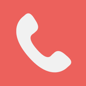 picture of a white phone icon on a red background to call imr 