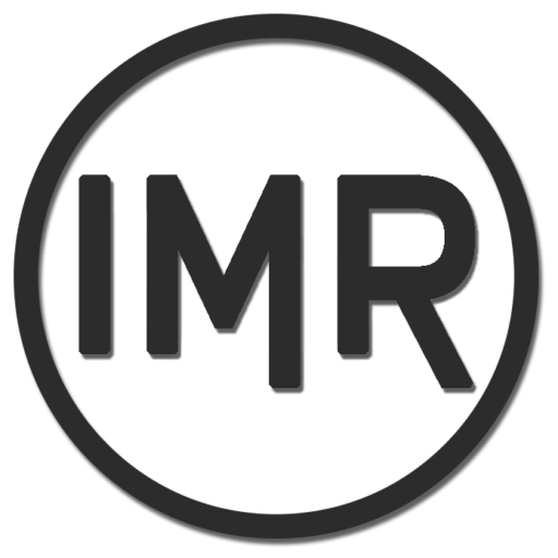 infinite media resources logo with a gray color overlay