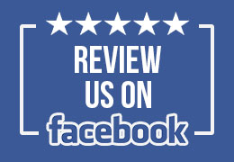 im review us on facebook, picture of 5 stars and says review us with the facebook logo